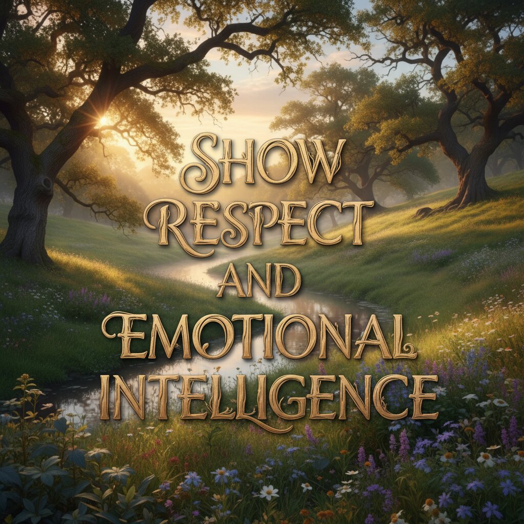Show Respect and Emotional Intelligence