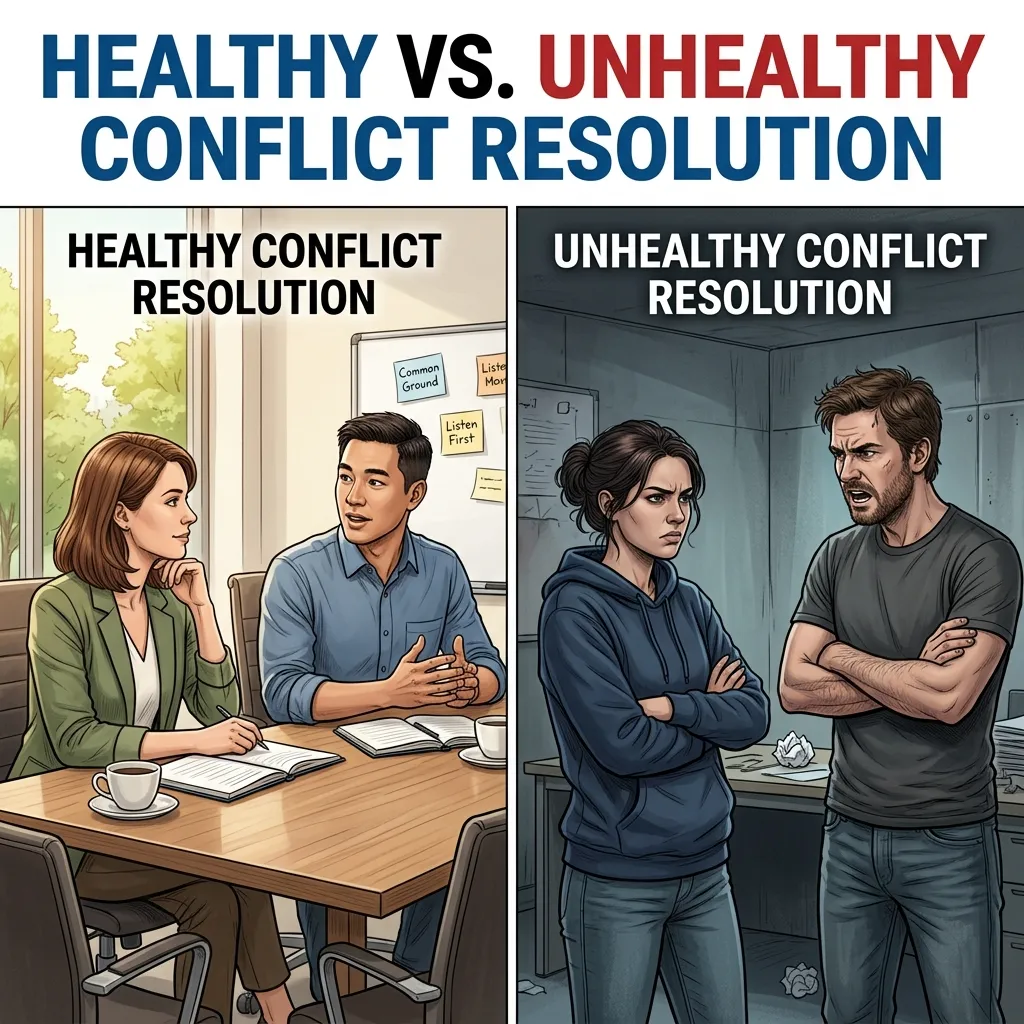 Healthy vs. Unhealthy Conflict Resolution