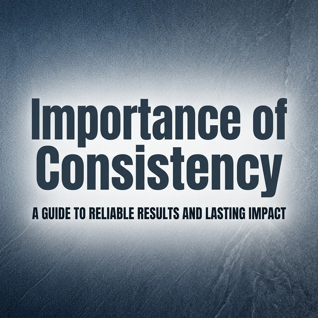 Importance of Consistency